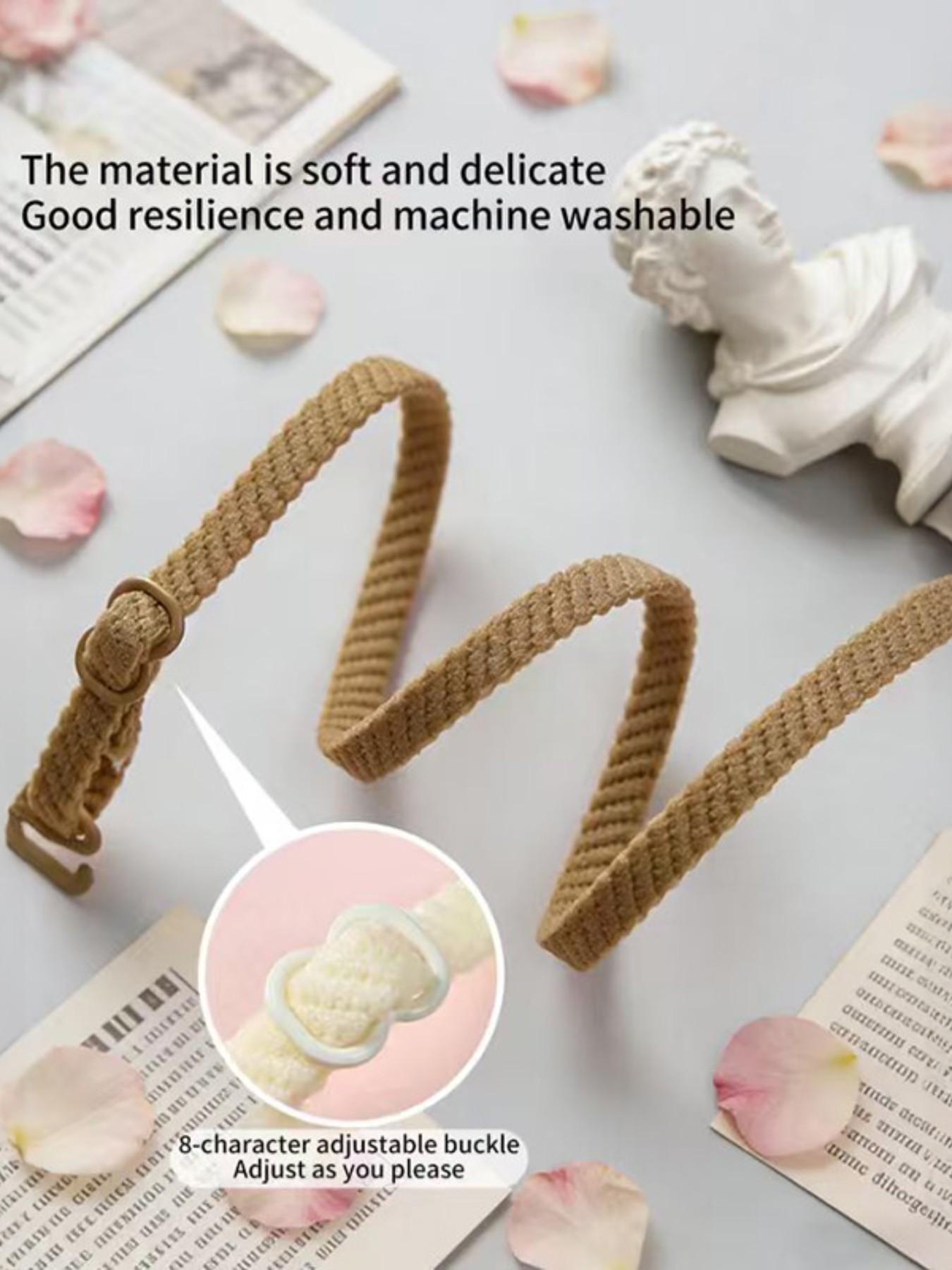 Women's Lingerie Bra Straps Set, 2pcs 0.24 Inch Elastic Design, Invisible & Seamless for Comfortable Wear, Ideal for Everyday Use