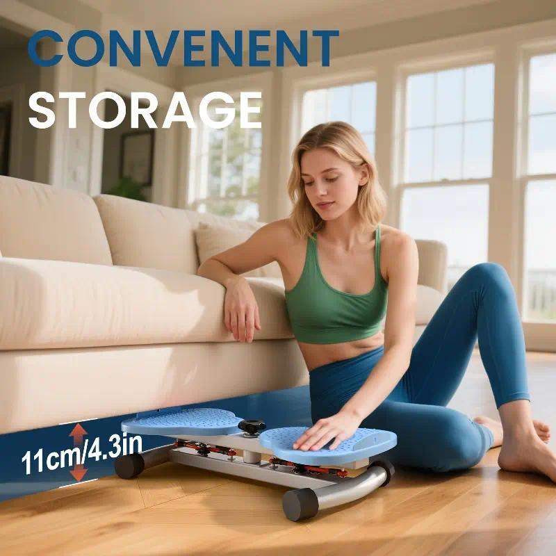 Heavy-Duty Waist Twisting Trainer with 330lbs Load, Silent Home Fitness Machine, Builds Core, Abs & Oblique Muscles, Great Core Trainer for Men and Women