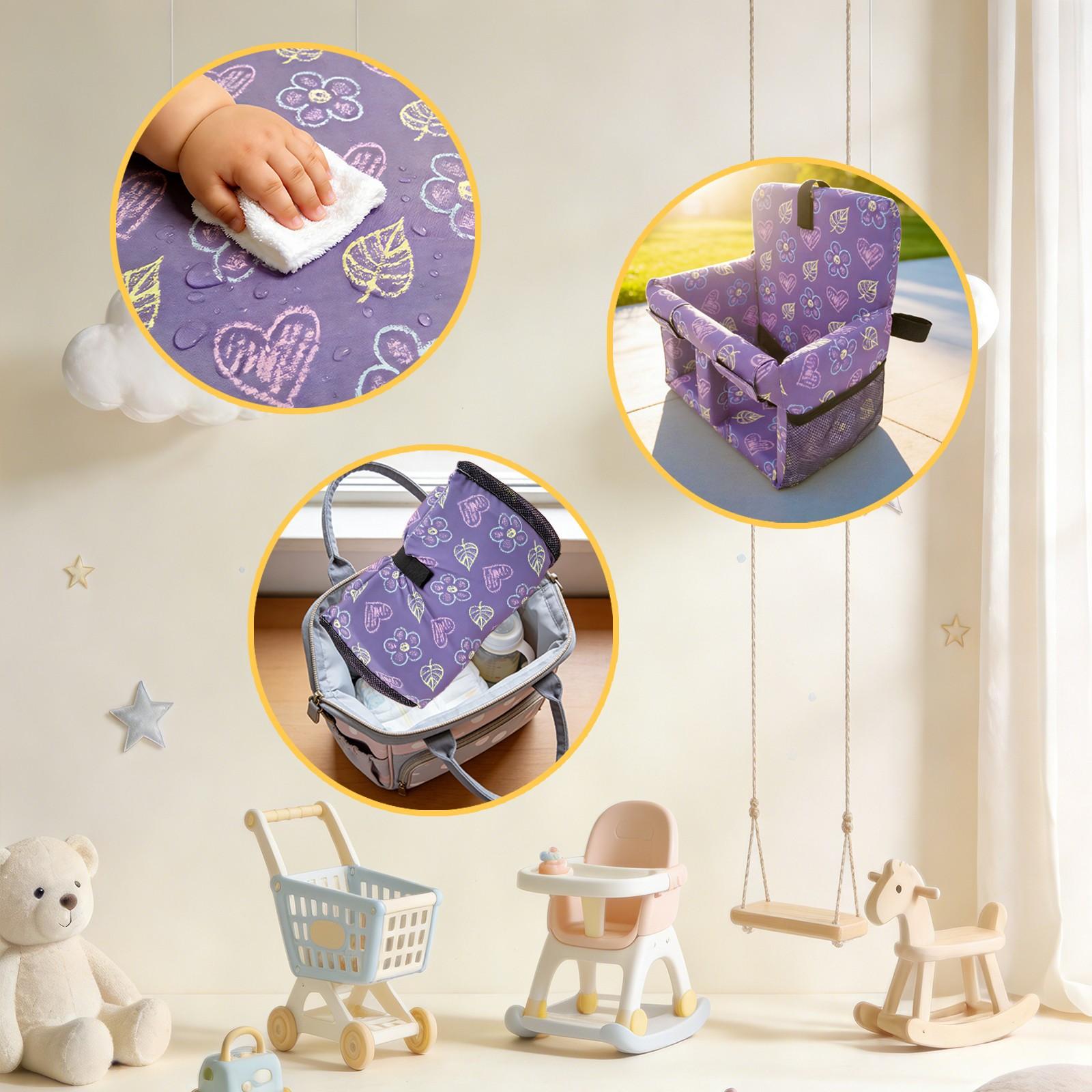 Shopping Cart Cover Set, High Chair Seat Cover, Stroller Cushion Cover, Shopping Cart Seat Protector, Durable & Easy Clean