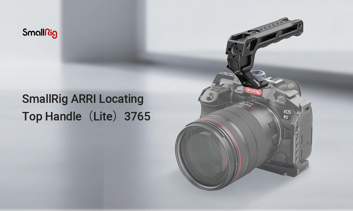 SmallRig Top Handle with 3/8"-16 Locating Pins for ARRI Grip for Camera Cage, Universal Video Rig with 5 Cold Shoe Adapters to Mount DSLR Camera with Microphone/LED Light/Monitor - 3765
