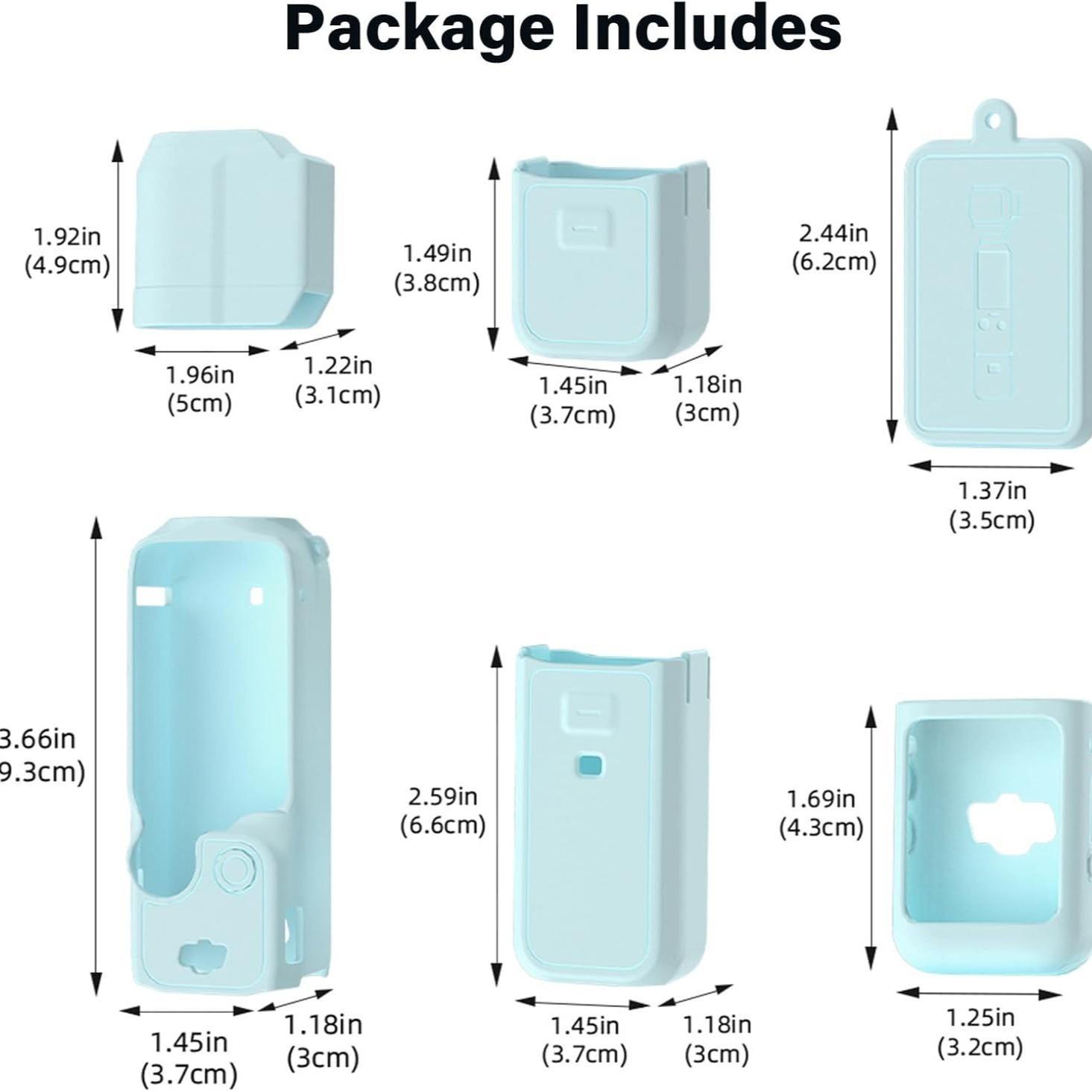 Case for Pocket 3/xtra Muse Camera, Soft Protective Case, Anti-Scratch, Slim Fit, Mic Cover, Screen Protector