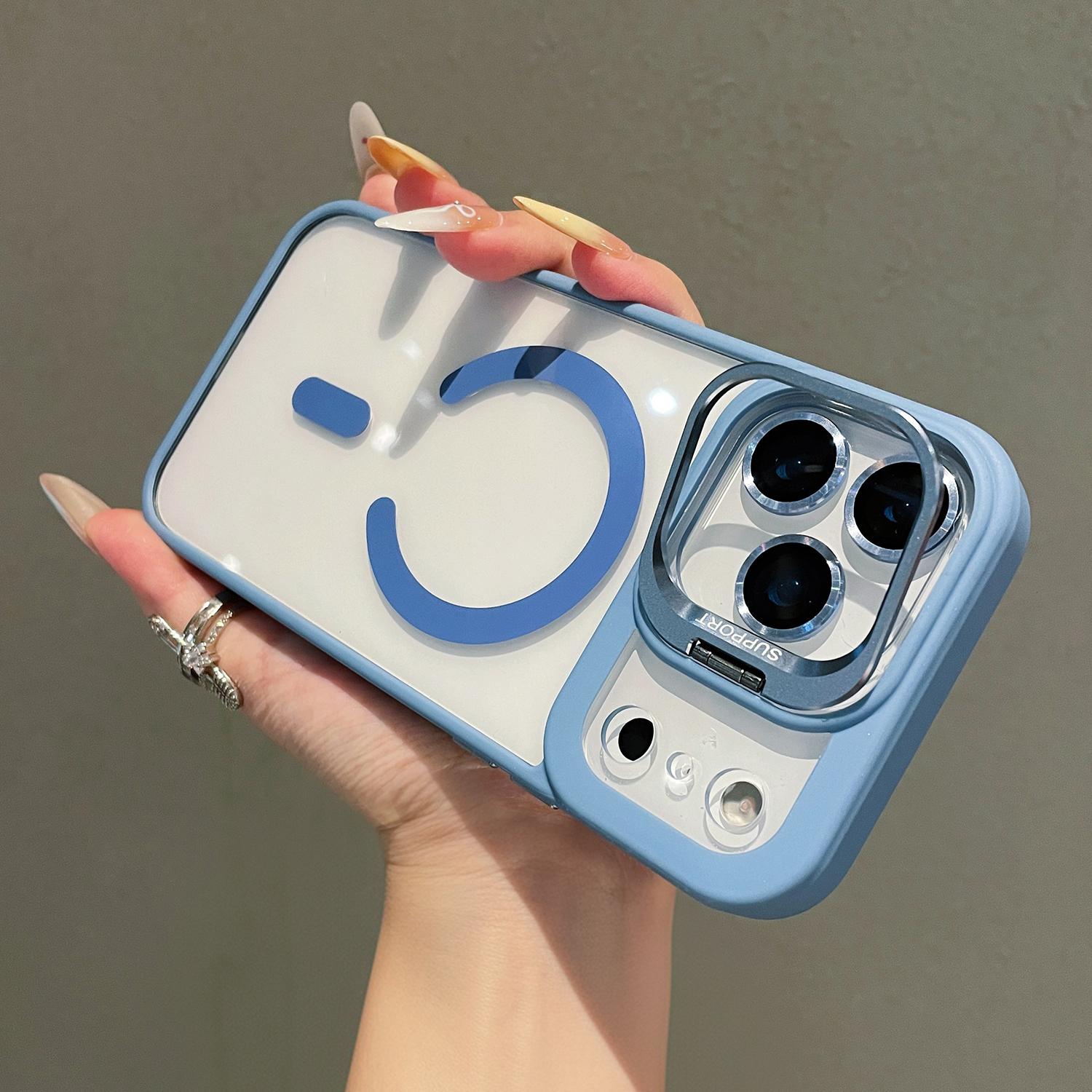 Magnetic Case For iPhone 17 Pro Max 16 15 14 13 12 Camera Lens Protector Anti-Yellowing Soft Edge and Anti-Scratch Hard Back, Shockproof Military-Grade Protection Acrylic Clear Phone Cover