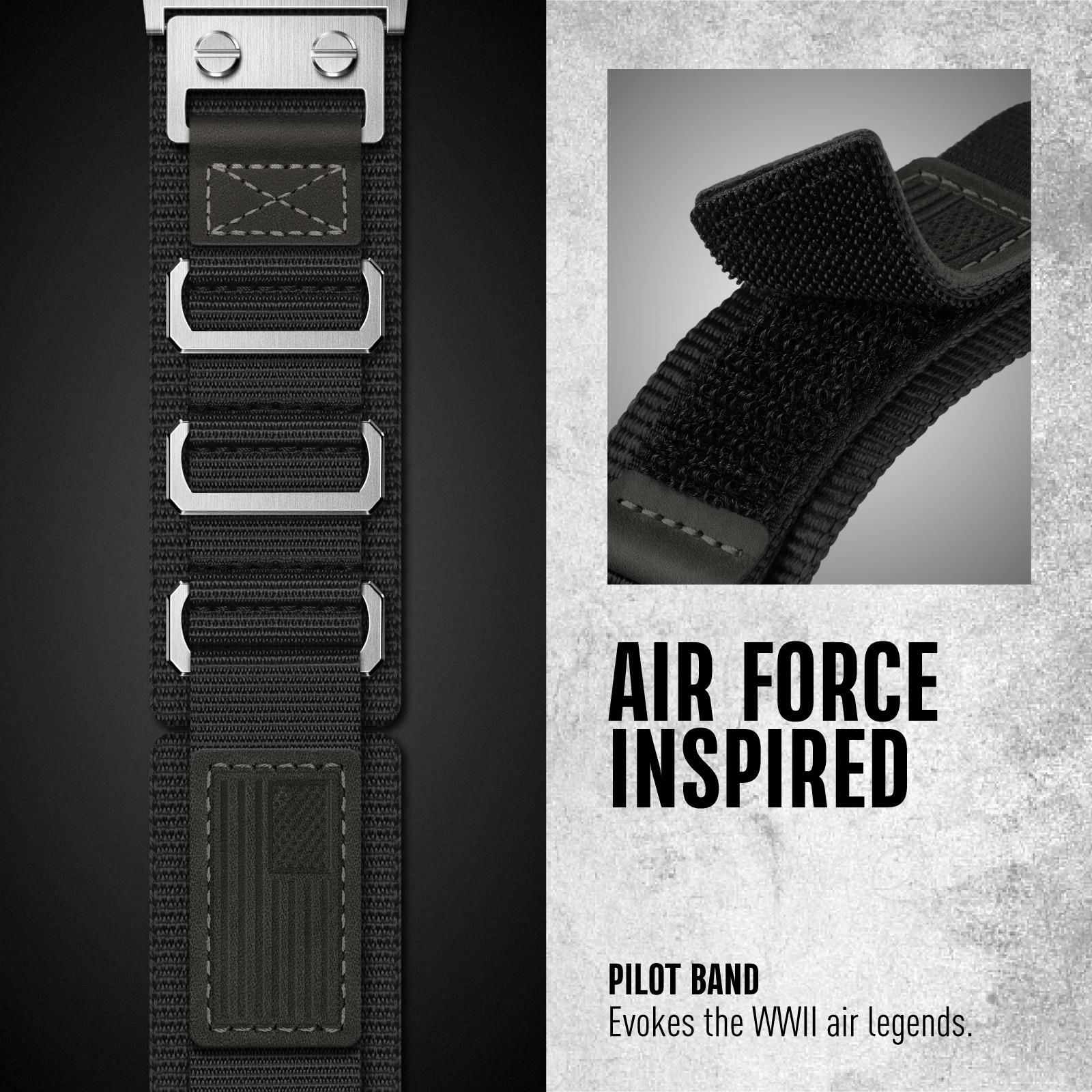 Glory Flag Band for Apple Watch Ultra Band 49mm 46mm 45mm 44mm 42mm(Series 3), Military Nylon Sport Strap for iWatch Ultra Series 11 10 9 8 7 6 5 4 SE