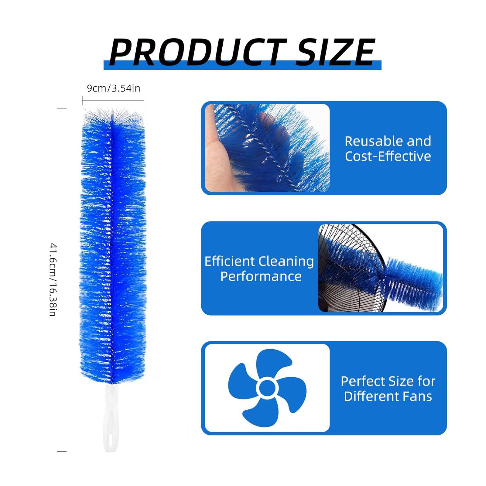 3 Counts Fan cleaning brush, dust removal brush, cleaning brush, bendable microfiber head, reusable dust collector, washable, suitable for ceiling fan blades (3 pieces) 3 Counts Fan cleaning brush, dust removal brush, cleaning brush, bendable microfiber head, reusable dust collector, washable, suitable for ceiling fan blades (3 pieces)