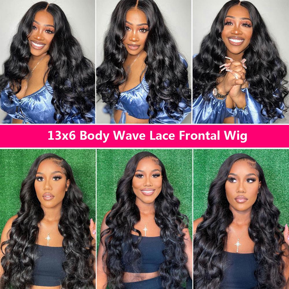 QUANDIAN 13x6 Lace Front Wigs Human Hair HD Transparent Lace Frontal Wig Body Wave 200% Density Human Hair Pre Plucked Brazilian Virgin Hair Springtok QUANDIAN 13x6 Lace Front Wigs Human Hair HD Transparent Lace Frontal Wig Body Wave 200% Density Human Hair Pre Plucked Brazilian Virgin Hair Springtok