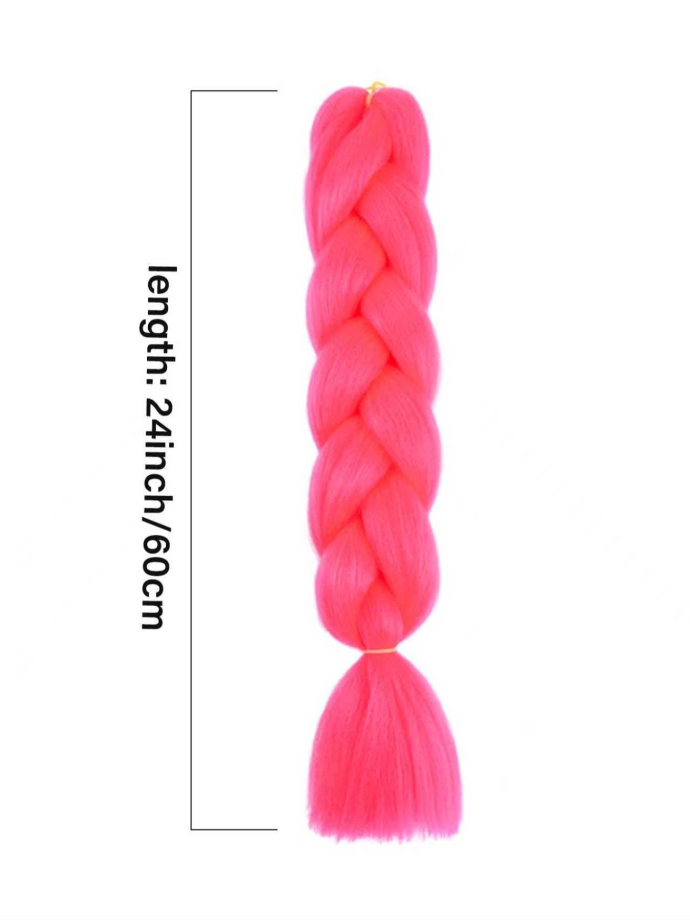 Jumbo Box Braiding Hair Extensions, Colorful Braiding Hair, Synthetic Rainbow Colors Braiding Hair for Women Girls Cosplay Party, Knotless Box Braid