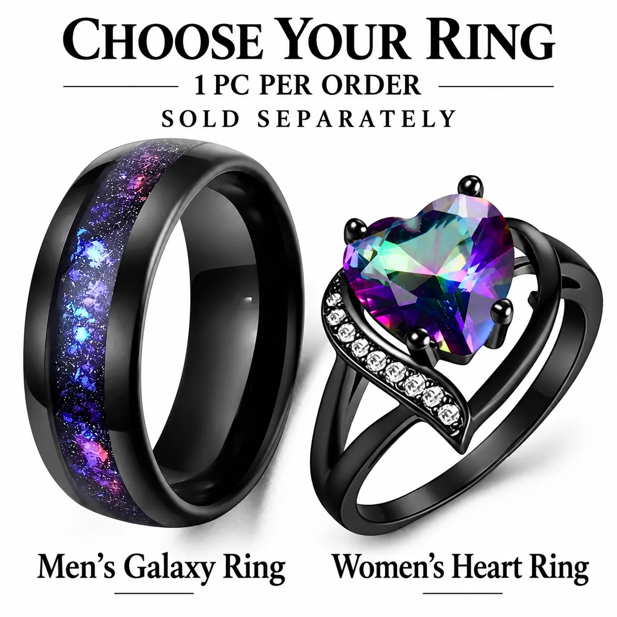 1PC Fashion Ring Peach Heart Shape Super Flash Diamond Colorful Zircon Ring Fashion Couple Rings Romantic Women Heart Green Rhinestones Zircon Ring or Men Stainless Steel Celtic Dragon Ring Wedding Jewelry Sold Separately