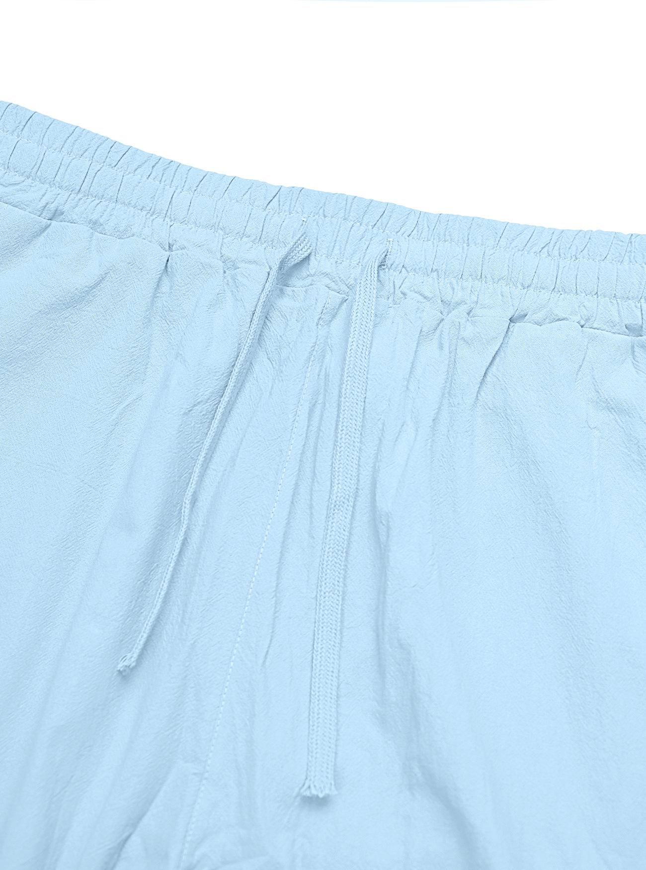 Western-Style Men's Cotton-Linen Casual Trousers - Straight-Leg, Plus-Size, Loose-Fit, Breathable Summer Linen Beach Pants