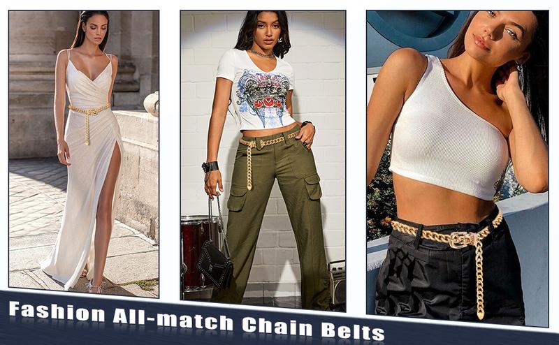 JASGOOD Western Oval Concho Belt for Women Cowgirl Metal Waist Chain for Dress Pants JASGOOD Western Oval Concho Belt for Women Cowgirl Metal Waist Chain for Dress Pants