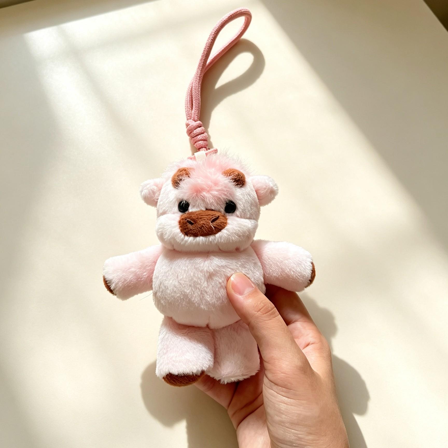 1PC High Altitude Running Bull Plush Doll Pendant, 15cm Running Bull - Bag Decoration Doll, Gift for Friends, Bag Accessories Charms