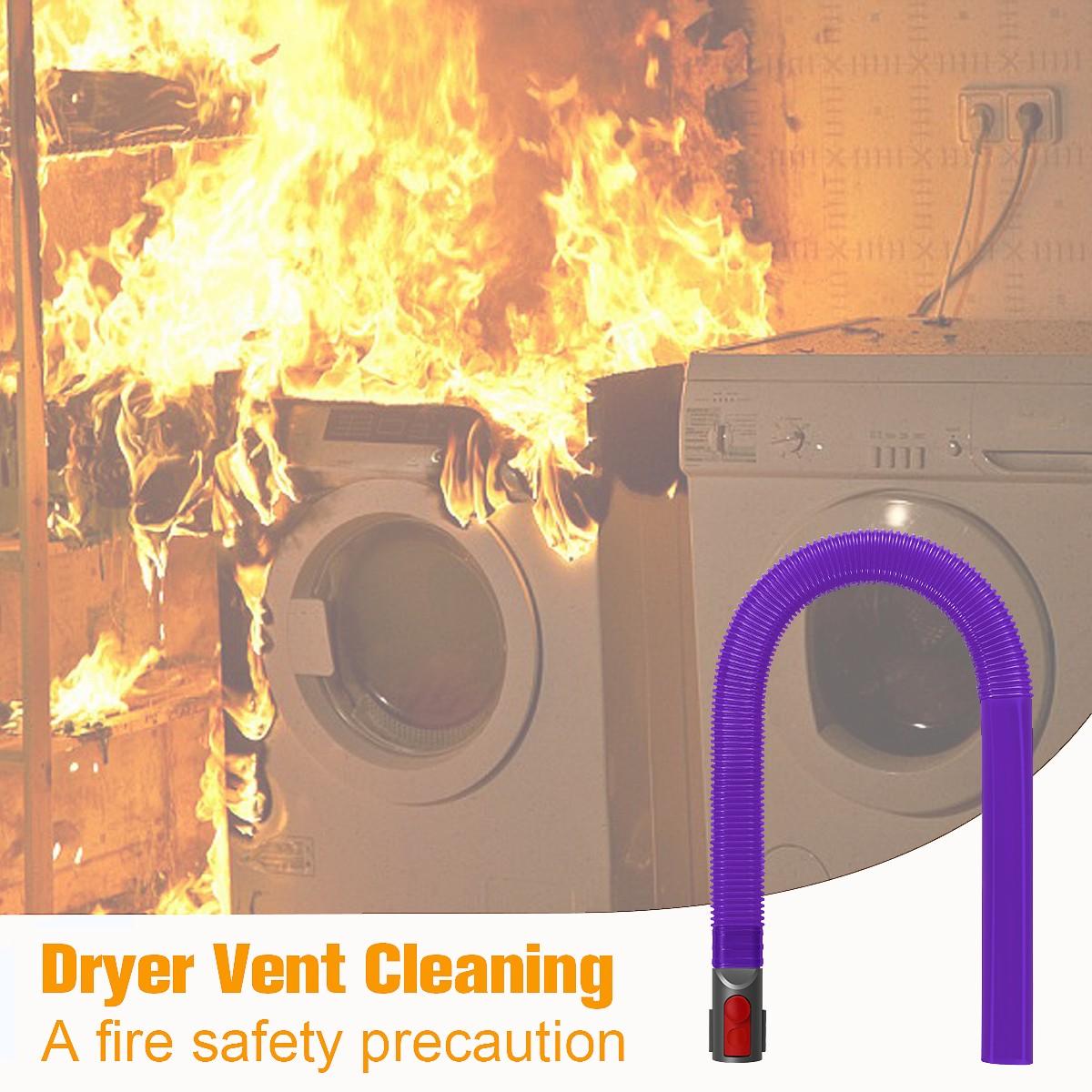 Drying Machine Vent Cleaner Kit Vacuum Hose Attachment for Dyson V15 V11 V10 V8 V7, Cotton Wool Remover, Essential Cleaning Tool