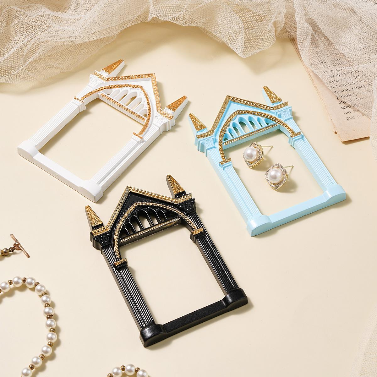 European Resin Frame Decorative Item, DIY Hand-Painted Indoor Desktop Decoration, Multi-Color Options, Bathroom Decor, Photography Props