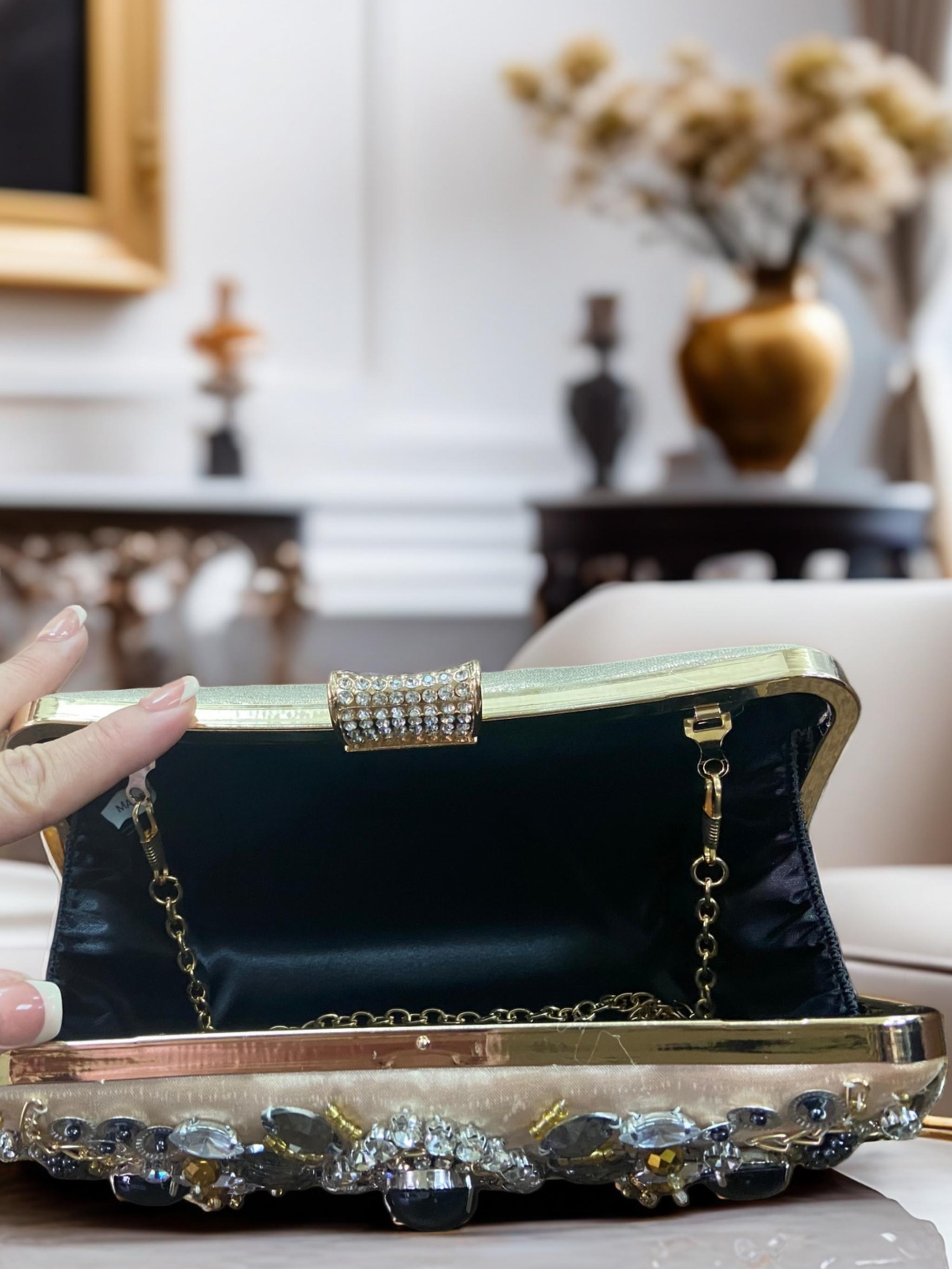 Fashion Handmade Beaded Evening Bag for Women, Bridal Wedding Clutch, Versatile Party Shoulder Crossbody Bag, Perfect Gift for All Occasions