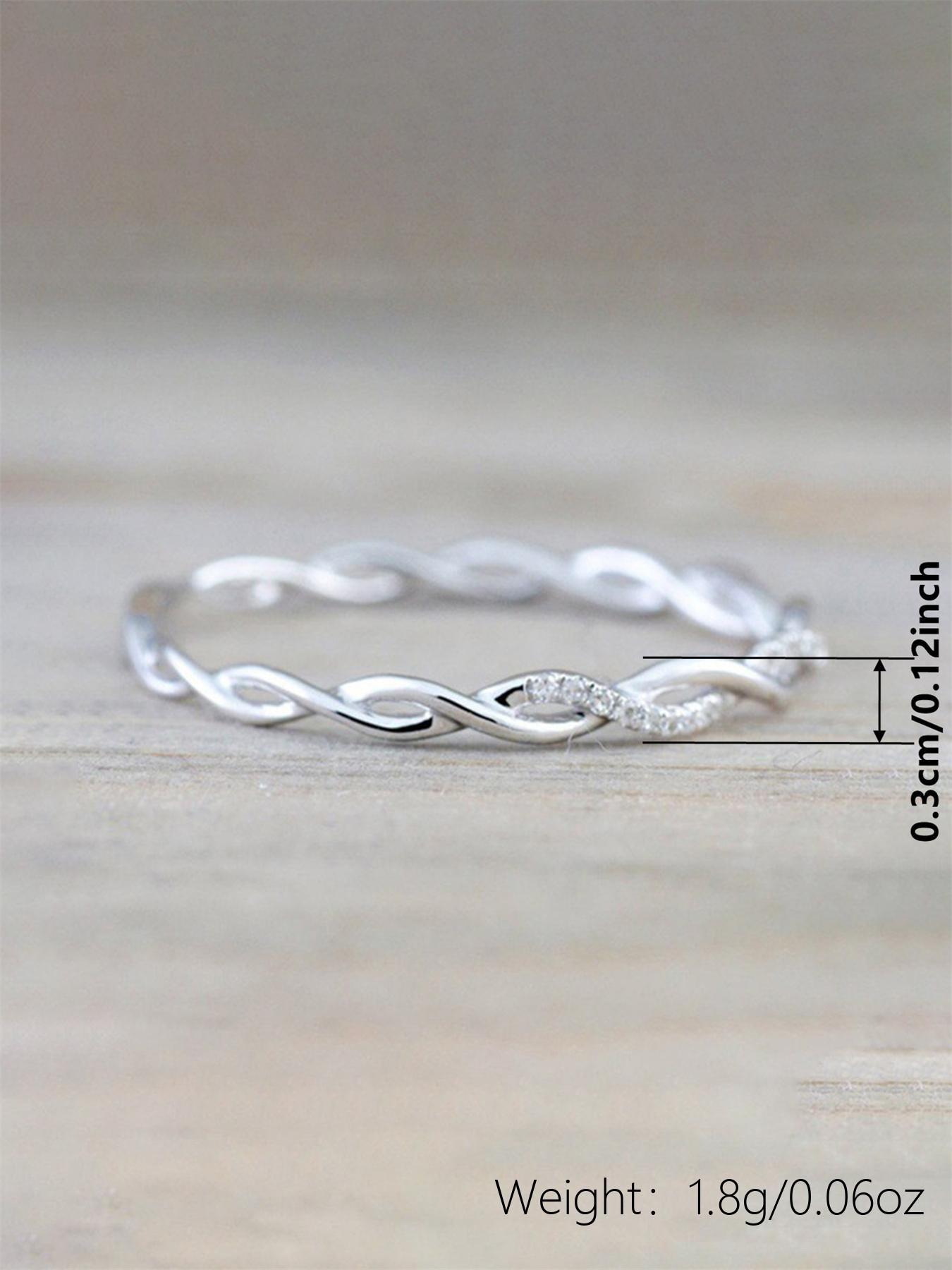 Elegant Women's Zircon Ring, Synthetic Zircon Rings, Artificial Sparkling Zircon Inlay, Casual Copper Jewelry Gift for Wedding Party, All Season Fashion Accessory, Simple Design for Her
