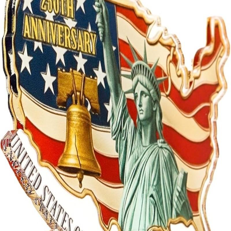 United States 250th Anniversary Ornament, 2D Acrylic Usa Hanging, Patriotic American Flag Decor, Gift for Us Citizens, Collector's Item