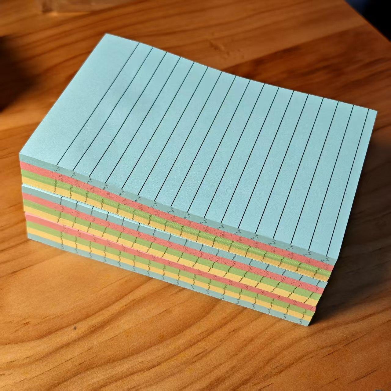 2 Books 400 Sheets Multicolor Sticky Notes, Portable Adhesive Labels for Students and Office Workers, Self-Adhesive Stickers, Office Supplies