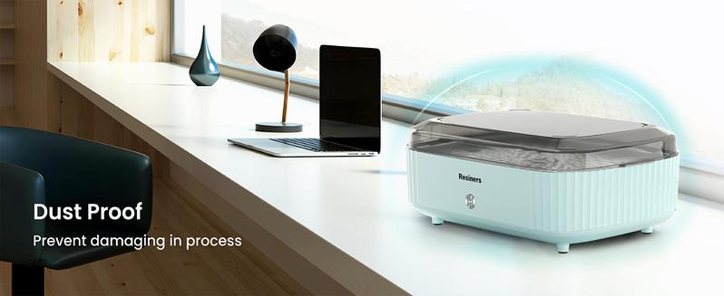 Resiners Resin Curing Machine with Larger Tray for Resin Starter, Cure Air, Auto Curing 2H Resin Supplies, Resin Dryer Curing Station for Epoxy Resin Molds Art Craft Casting, Mint Green