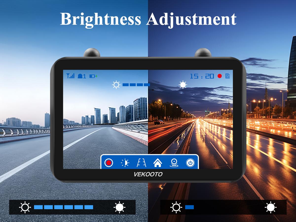 VEKOOTO VK7 Magnetic Solar Wireless Backup Camera 7'' IPS Touchscreen Monitor HD1080P No Wiring Rechargeable Camera for RV Trailer Camper Car Blind Spot Truck Automotive Backup Camera for Truck IP69 Waterproof IR Night Vision Christmas gifts farm