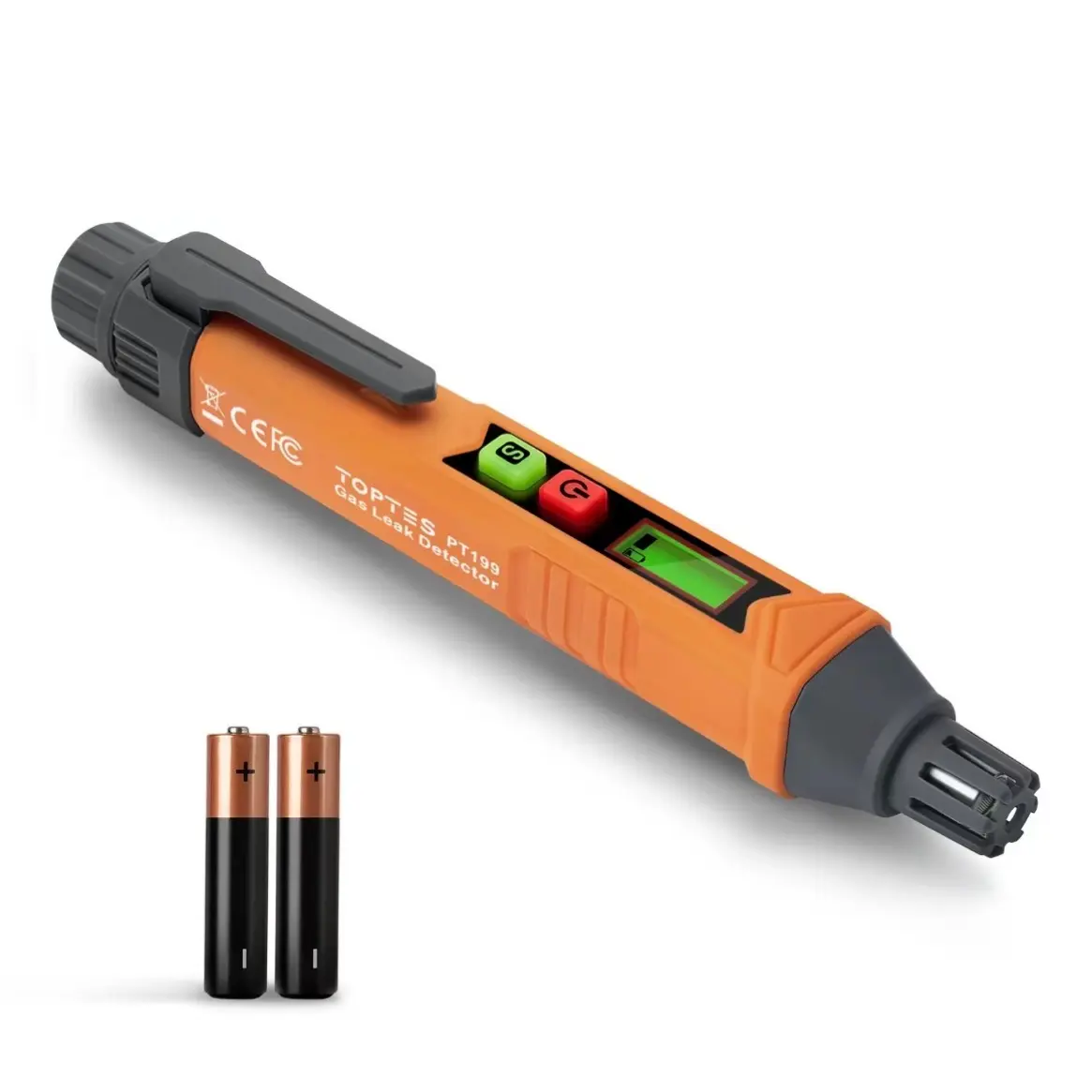 Gas Leak Detector Portable for Natural Gas Methane Propane Detection, Includes 2 Alkaline Batteries, Essential Safety Tool