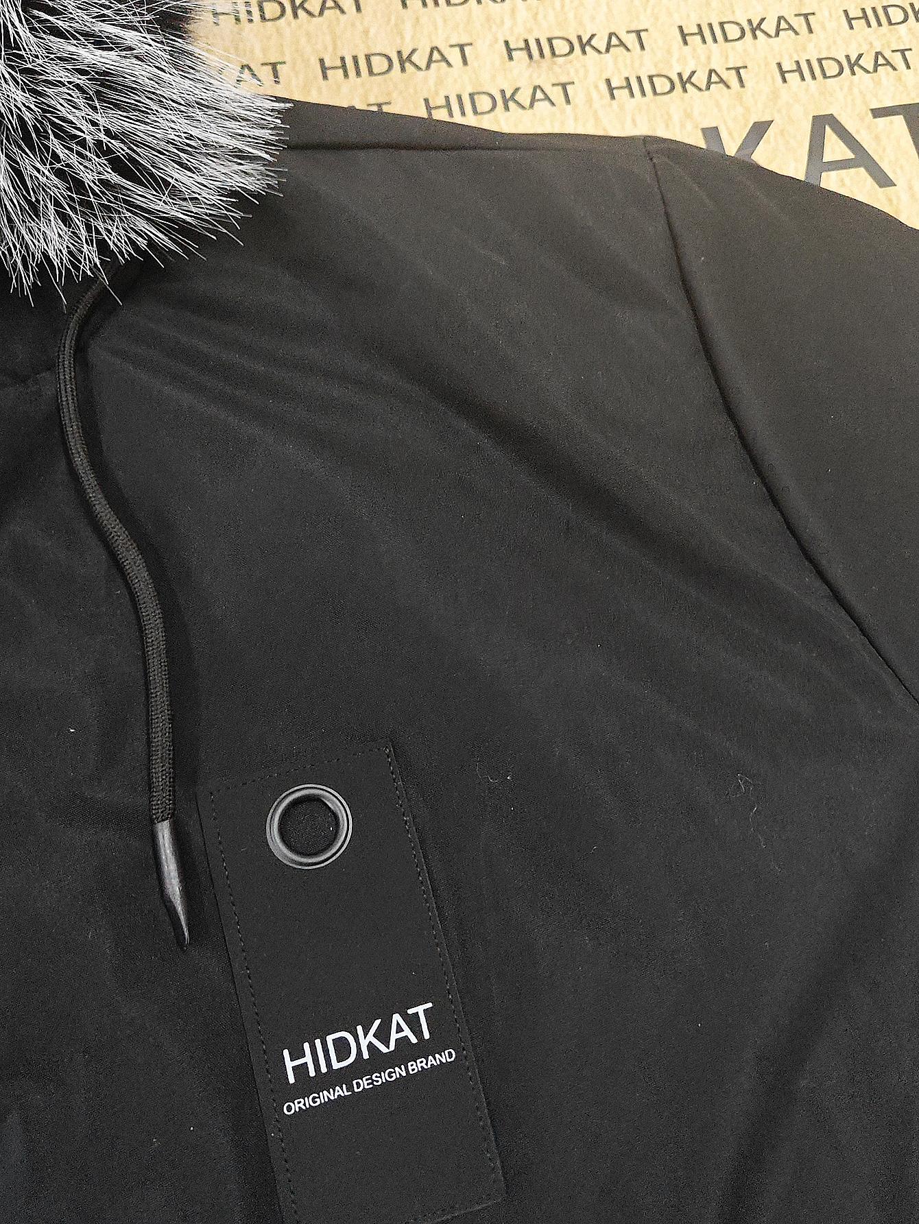 Men's Winter Parka Jacket With Faux Fur Hood, Warm Mid Length Hooded Outerwear