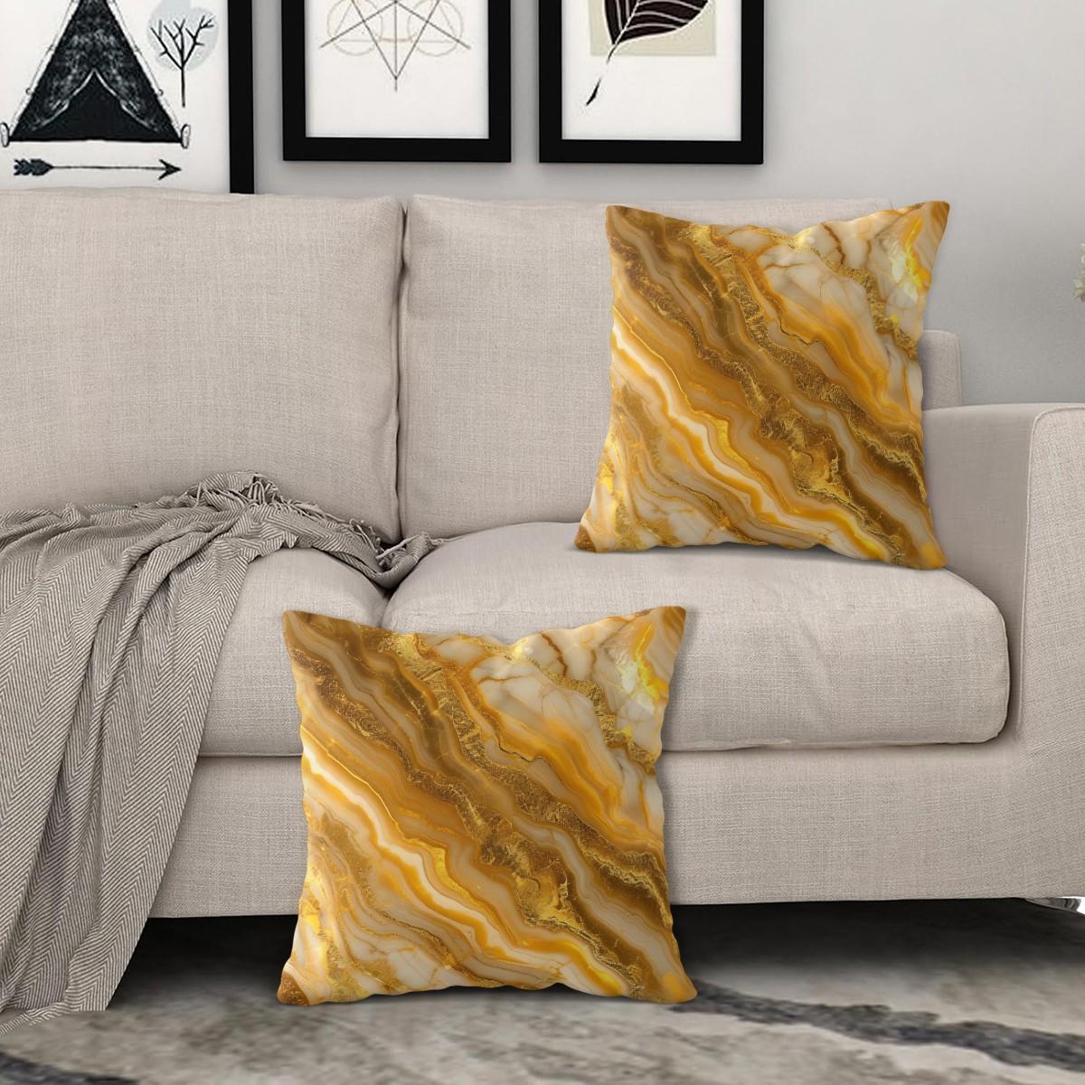 Marble Print Throw Pillow, Modern Luxury Decorative Pillow, Soft Square Cushion with Zipper Closure, Ideal for Sofa, Living Room and Bedroom Decor, Perfect Gift for Fluid Art Enthusiasts