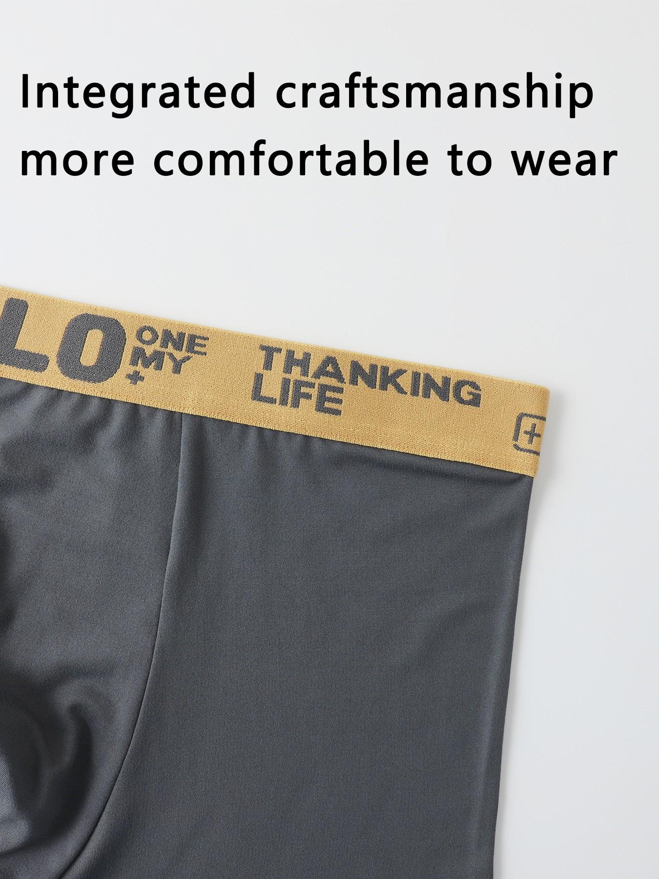 Dark Gray Men's Boxer Briefs | Soft Texture with Premium Feel | Close-Fitting, Comfortable and Secure