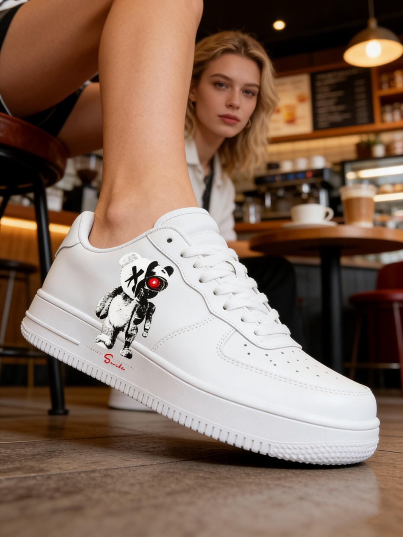 Customizable Sneakers, Soft Sole Comfortable Breathable All-Season Board Shoes, Ideal for Daily Wear, Lightweight & Durable Design