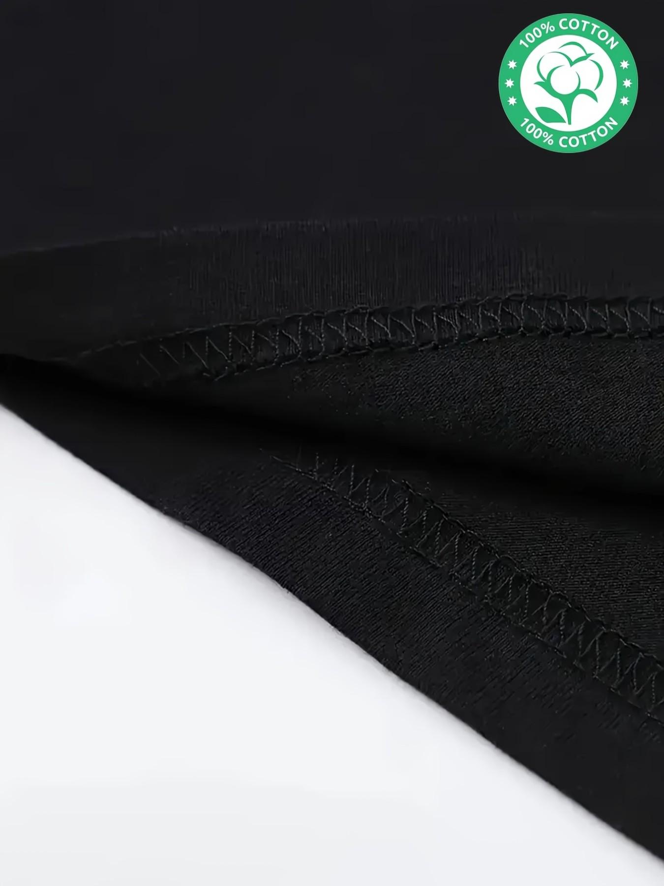 Men's 100% Cotton Sleeveless Palm Tree Print Tank Top, Summer Casual Round Neck Tee, Geometric Pattern Outdoor Clothing