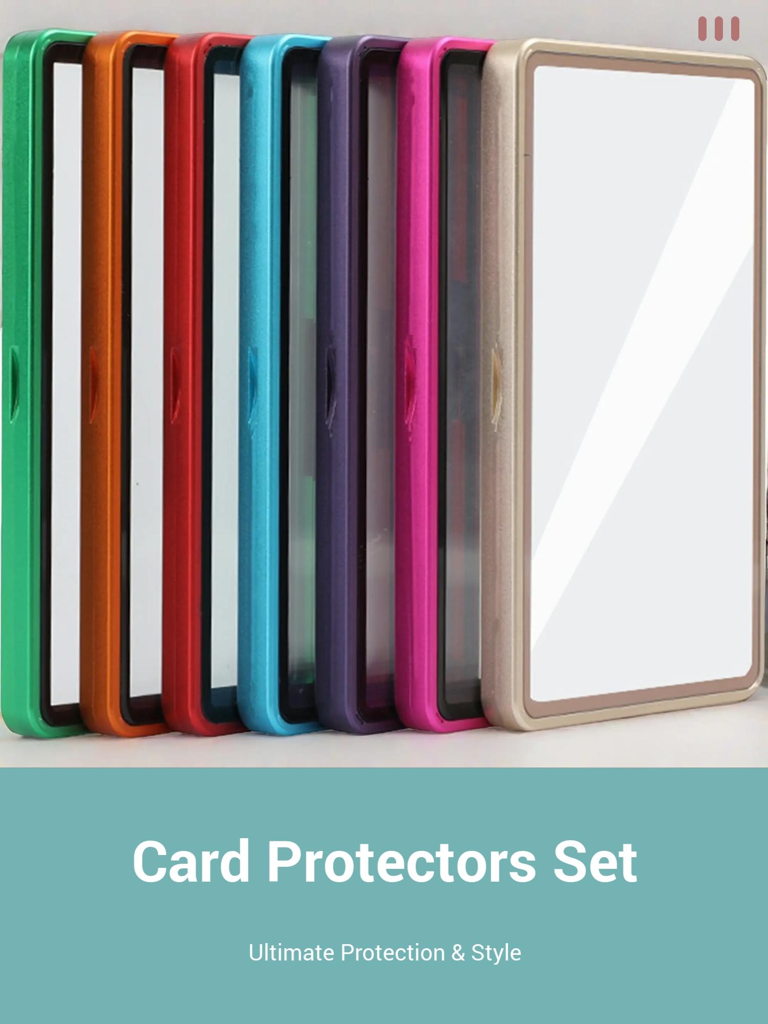2pcs For PSA CGC 130PT Graded Card Protector with Metal Frame, Stackable  Aluminum Trading Card Slab