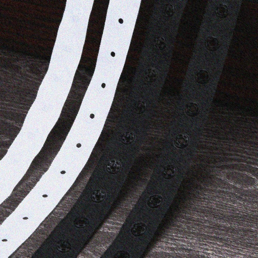 Sewing Accessories For Clothing, Snap Buttons Tape Black & White, Polyester Plastic Press Stud Ribbon, Sewing Fastener, Heavy Reusable Fastening, Free Cut Length, DIY Crafting Replacement, Hidden Plastic Extension Fabric Strap, Snap Bag Snaps For Fabric