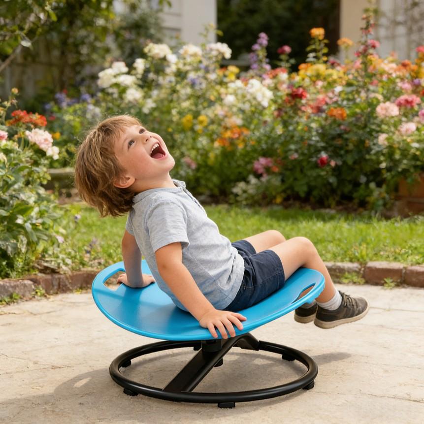 Circular Rotating Sensory Integration Training Chair, Ideal for Balance & Coordination, Perfect for Children & Teenagers Growth