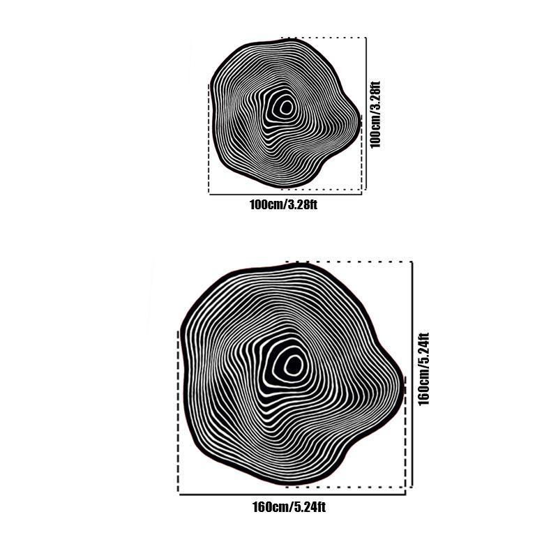 Irregular Creative Pattern Floor Mat, 1 Count Non-slip Soft Floor Carpet, Washable Area Rug, Decorative Mat for Home Living Room Bedroom, Unique Rug