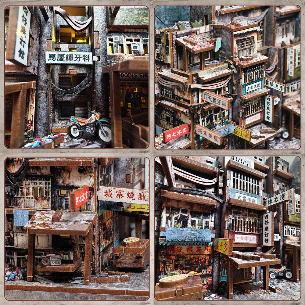 CUTEBEE Twilight of the Warriors Walled In Black Friday Deal & Holiday Gift DIY Book Nook Kit with LED Lights 3D Wooden Puzzle Miniature House for Adults Teens Vintage Handcrafted Woodworking Tools Unique Christmas Gift CUTEBEE Twilight of the Warriors Walled In Black Friday Deal & Holiday Gift DIY Book Nook Kit with LED Lights 3D Wooden Puzzle Miniature House for Adults Teens Vintage Handcrafted Woodworking Tools Unique Christmas Gift