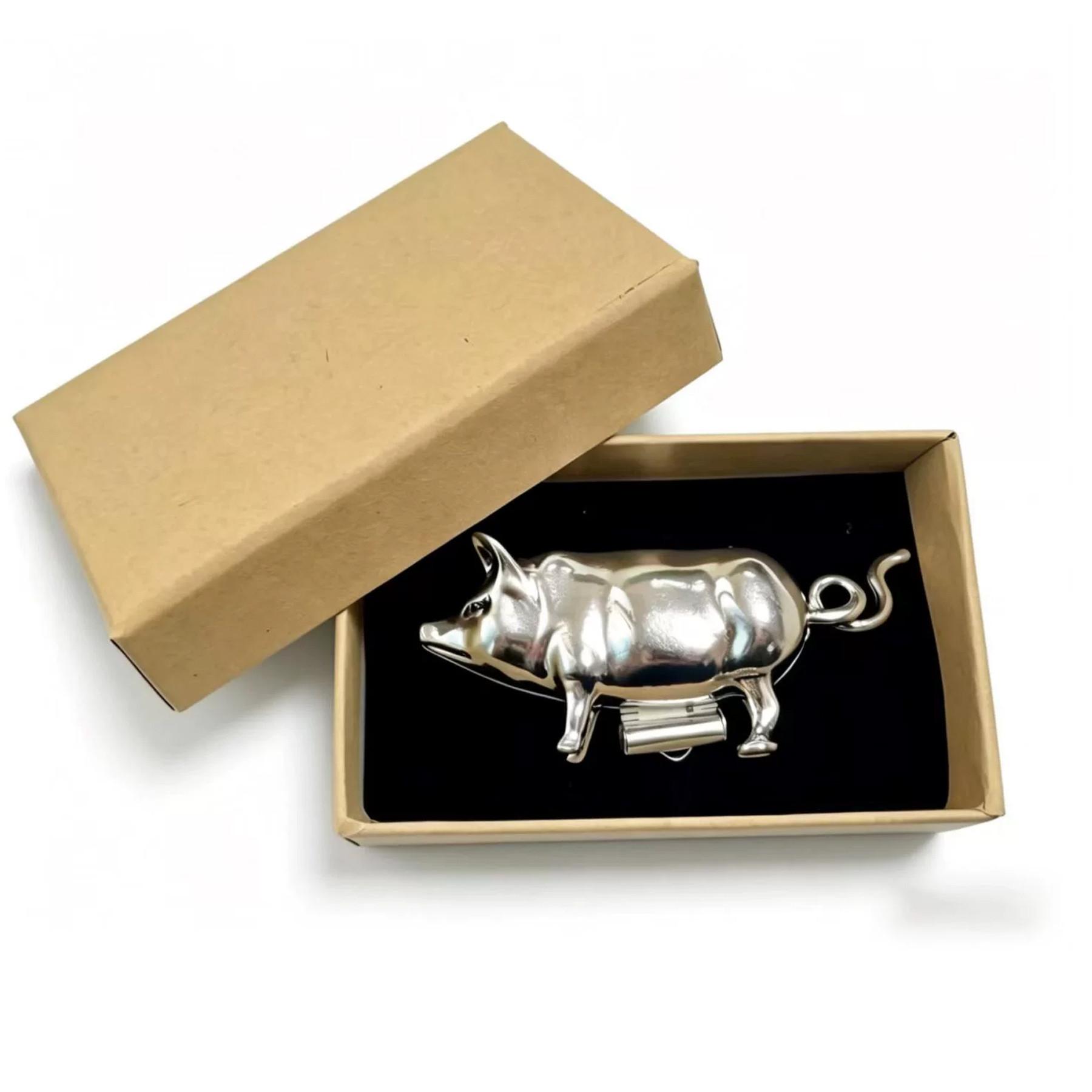 Antique-Style Miniature Pig Measuring Tape, Retro Metal Soft Tape Measure, Cute Sewing Tool for Quilting & Handicrafts, Unique Gift for Quilters