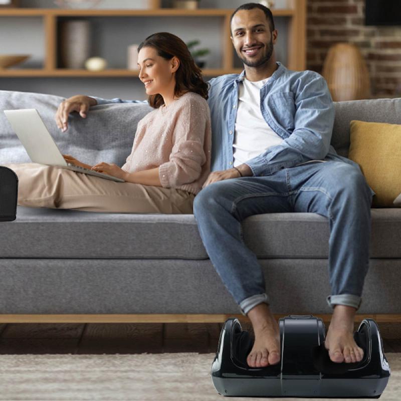 FLEXISPOT Premium Electric Foot Massager with Remote - 7 Auto Modes, Deep Kneading, Rolling & Shiatsu for Feet Ankles Calves - Pain Relief Circulation Booster for Home Office - Daily