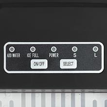 Antarctic Star Countertop Ice Maker, S/L Bullet Ice, 26lbs/Day, 9 Ice Cubes in 6 Mins, Portable Ice Machine with Ice Scoop and Handle, Self-Cleaning, One-Click Operation, for Kitchen Office Home(Black)