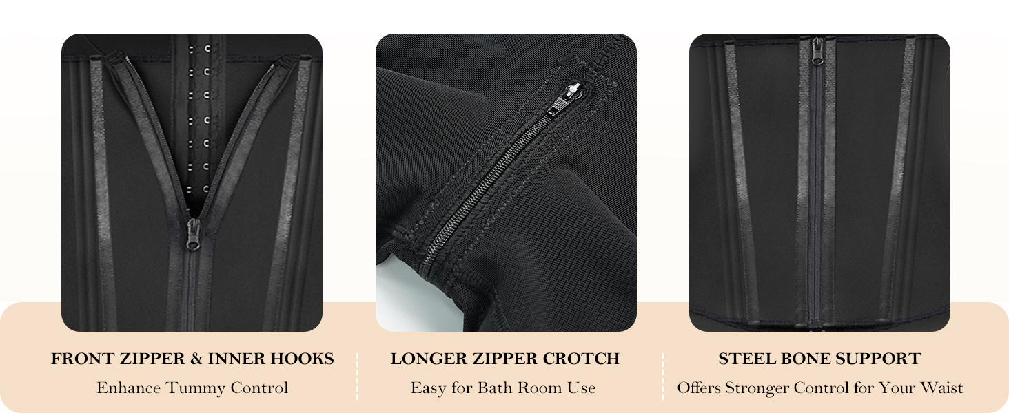 YIANNA Overbust Fajas Colombianas Moldeadoras Shapewear for Women Tummy Control Body Shaper Girdles Waist snatched Garment SpringStatements