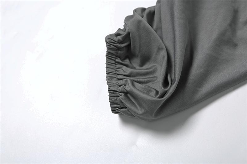 DOUCIU Spring And Autumn Intellectual Elegant Simple Casual Street Photography Look Women'S Thin Solid Color Half-Sleeved Top And Skirt Two-Piece Set, Summer