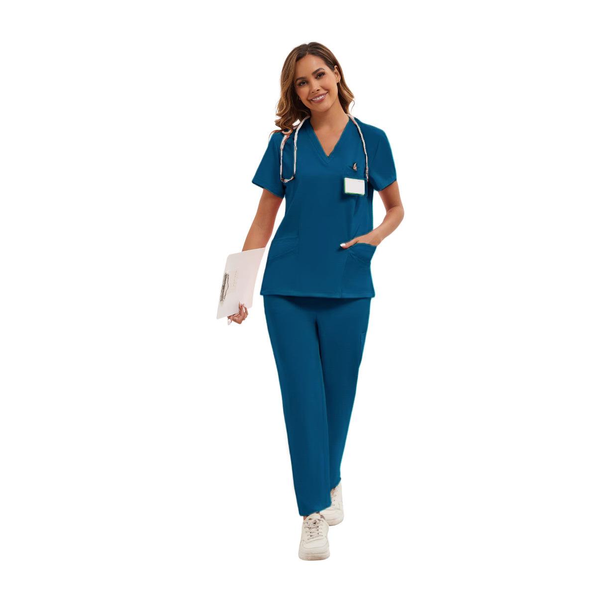 2026 New Women's Doctor Hand Washing Suit Pet Hospital Nurse Suit Beauty Salon Women's Work Clothes Suit