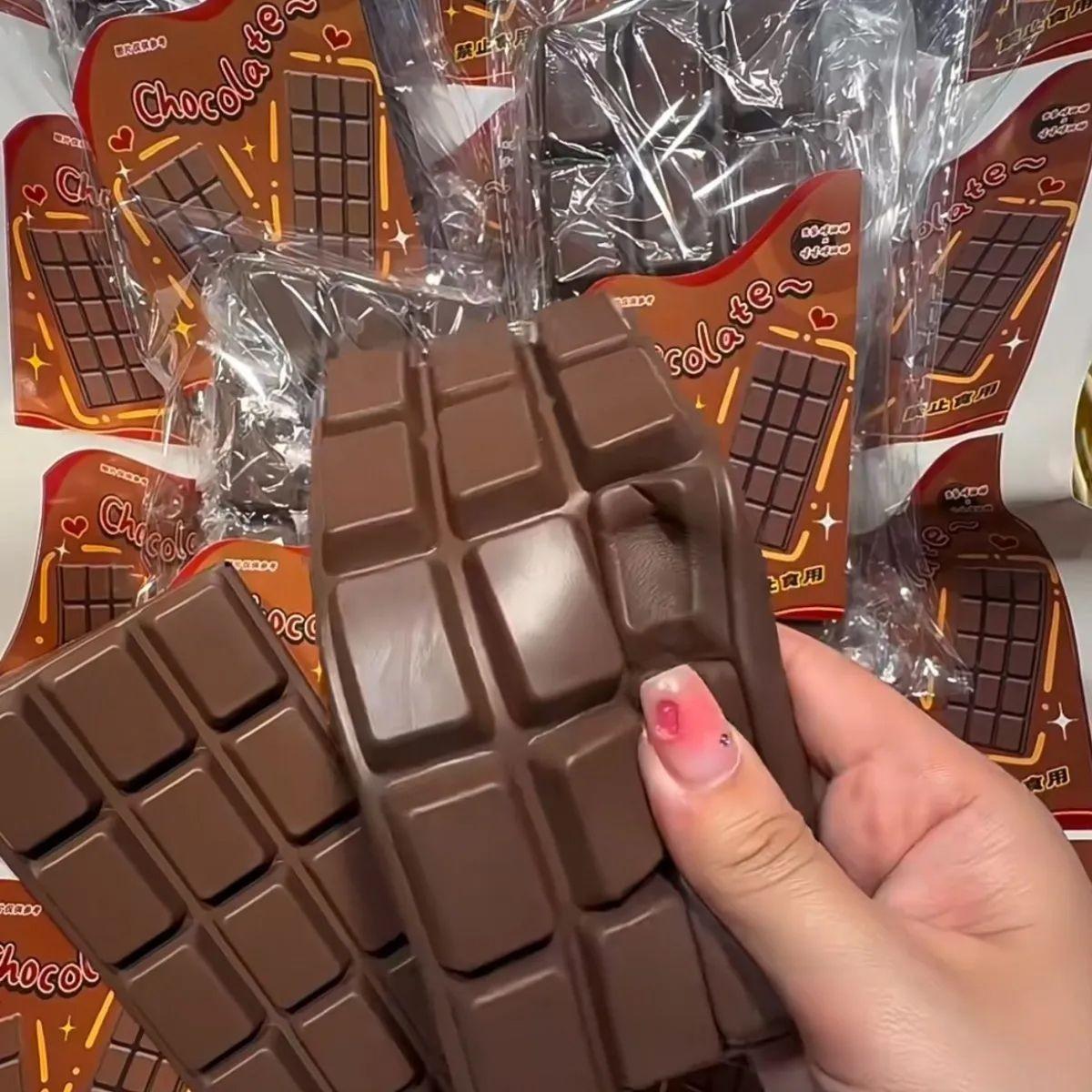 Super Soft Slow Rebound Hachimi Chocolate Large Board New Cute Super Soft Trendy Finger Student School Supplies