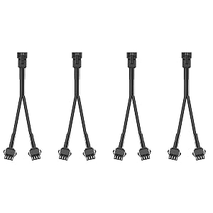 Hovano Car Lighting Kit - 4PCS 40in 4Pin Extension Cords, 4PCS 2-Way Splitters for Off-Road LED Light Bar, Casual Lighting Assemblies & Components, RGB Neon Stripes for Car Exterior Upgrade Hovano Car Lighting Kit - 4PCS 40in 4Pin Extension Cords, 4PCS 2-Way Splitters for Off-Road LED Light Bar, Casual Lighting Assemblies & Components, RGB Neon Stripes for Car Exterior Upgrade
