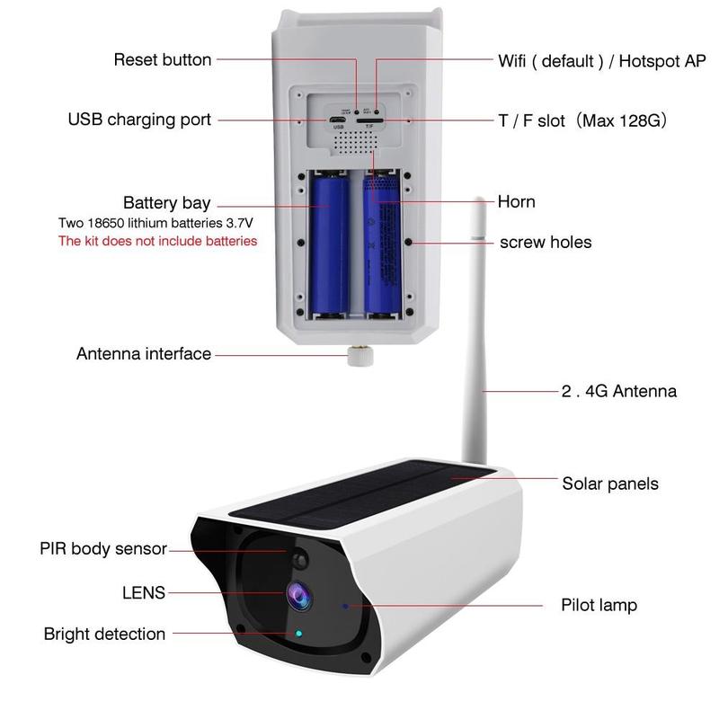 Solar Security Cameras Wireless Outdoor, 2K WiFi Surveillance Outdoor Camera for Home Security with Embedded Solar Panel, Color Night Vision, 2-Way Talk, IP67 Waterproof