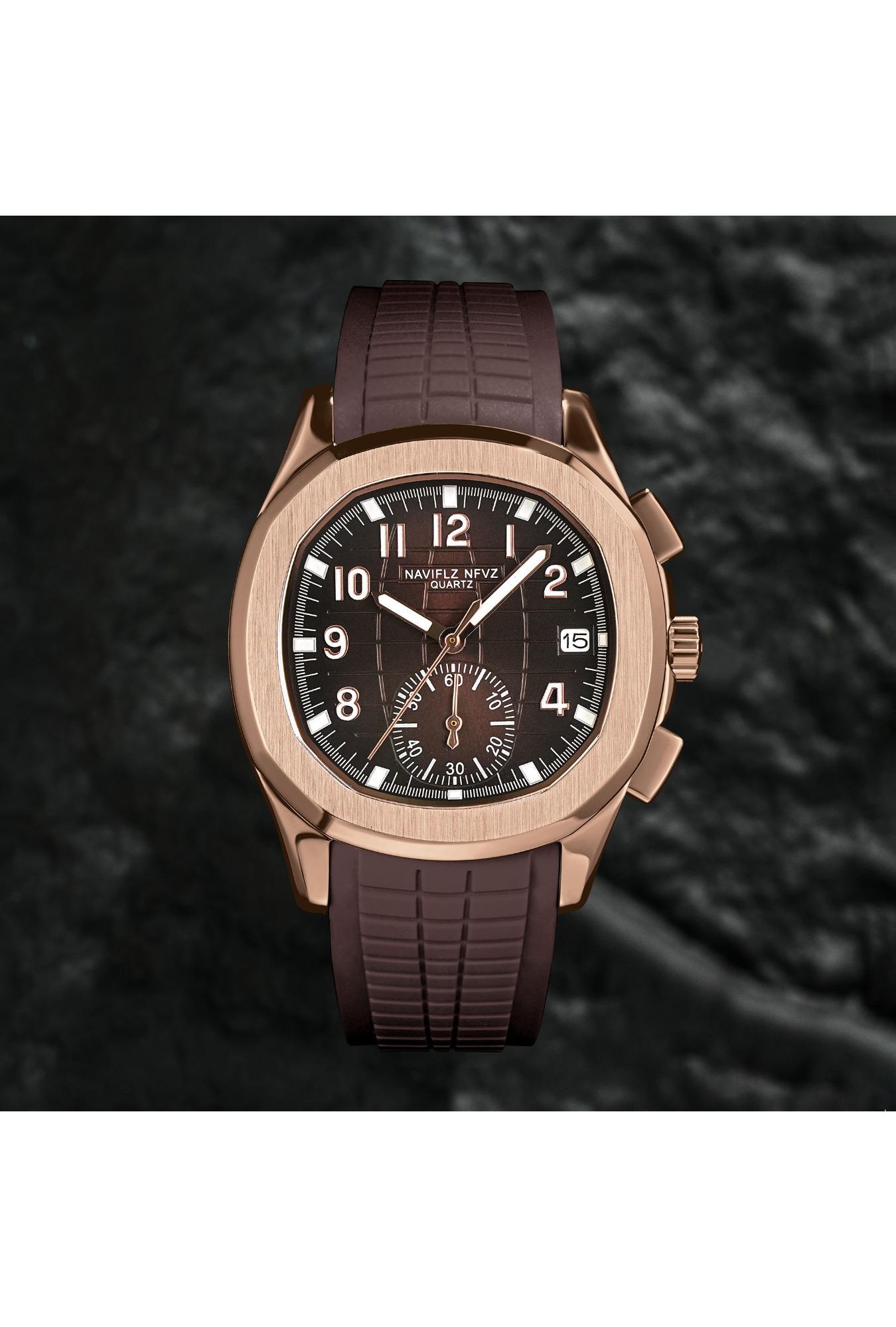 2026 Hot Selling Top Luxury Brand Japan VD53 Mov Chronograph Quartz Watch Stainless Steel Silver-Blue Rubber Strap Luminous Waterproof