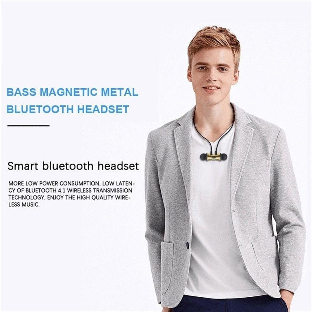 Bluetooth 4.2 Wireless Earphone Sports Headset Waterproof Earbuds Neckband Magnetic Headphone With Mic For Samrtphones Bluetooth 4.2 Wireless Earphone Sports Headset Waterproof Earbuds Neckband Magnetic Headphone With Mic For Samrtphones