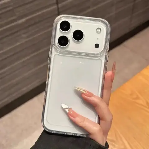 Transparent Acrylic Protective Smartphone Casing For iPhone 18 Pro Max, 17 Air, 16, 15, 14, 13, 12, 11 Plus Pro Max - Shockproof Cellphone Devices Cover