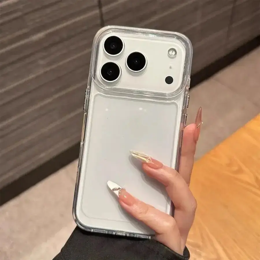 Transparent Acrylic Clear Phone Case For iPhone 18 Pro Max 17 Air 16 15 14 13 12 11 Plus Pro Max Shockproof Cover