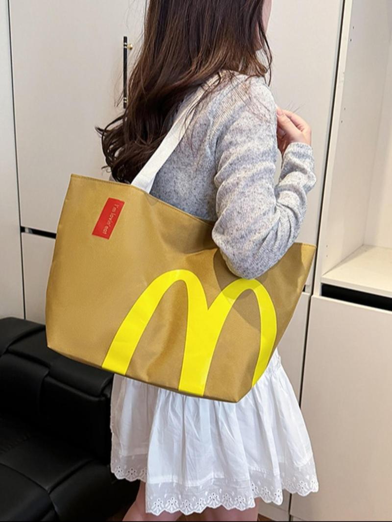 Creative Letter Design Backpack, Large Capacity Student Bag, Fashionable Letter Pattern, Adjustable Straps, Suitable for Women and Girls, Casual Lightweight Backpack