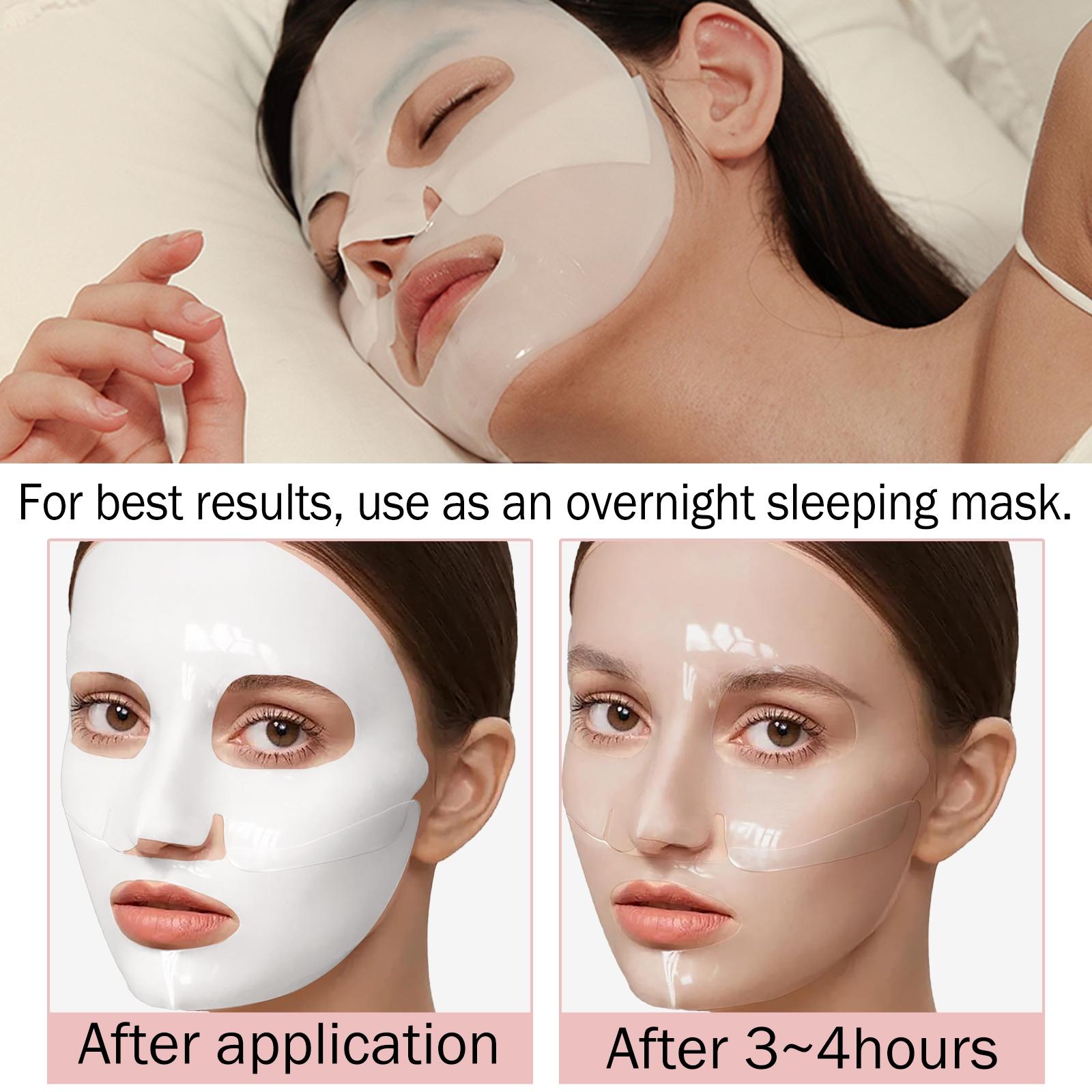 20pcs Bio Collagen Intense Hydration Mask, Deep Moisturizing & Brightening, Rich in Hyaluronic Acid, Nourishes Skin & Anti-Dryness