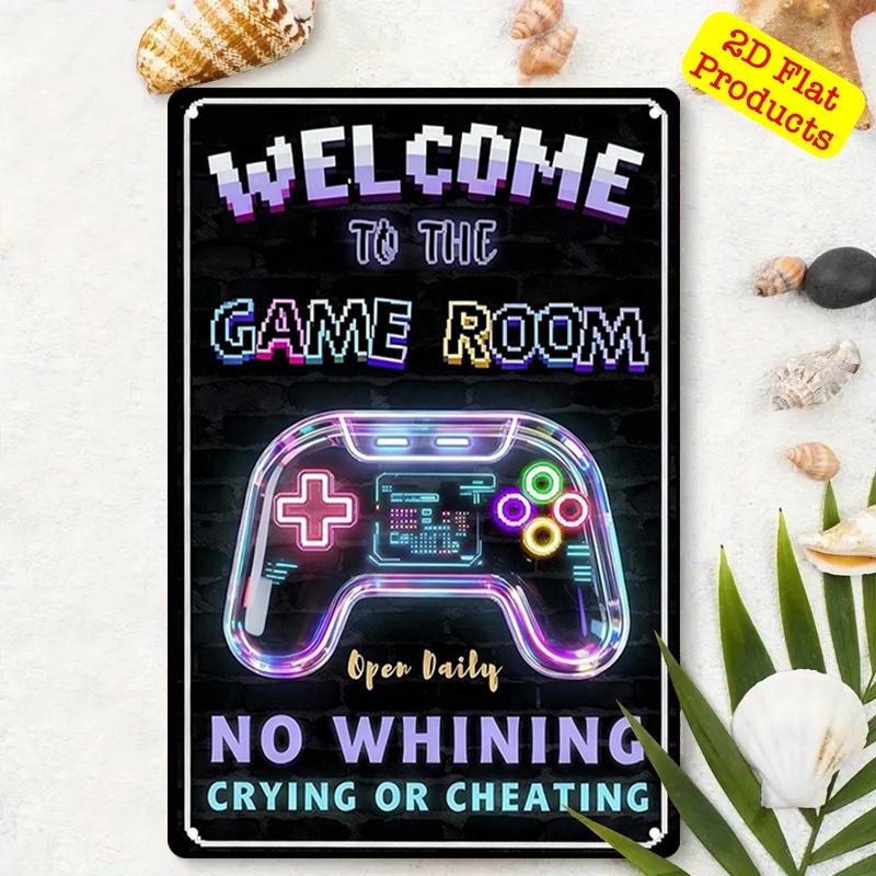 Pixel Art Aluminum Sign, Gamer Life Poster, Wall Decor Print, Humorous Game Board, Music Lover Decoration, 20x30 Cm