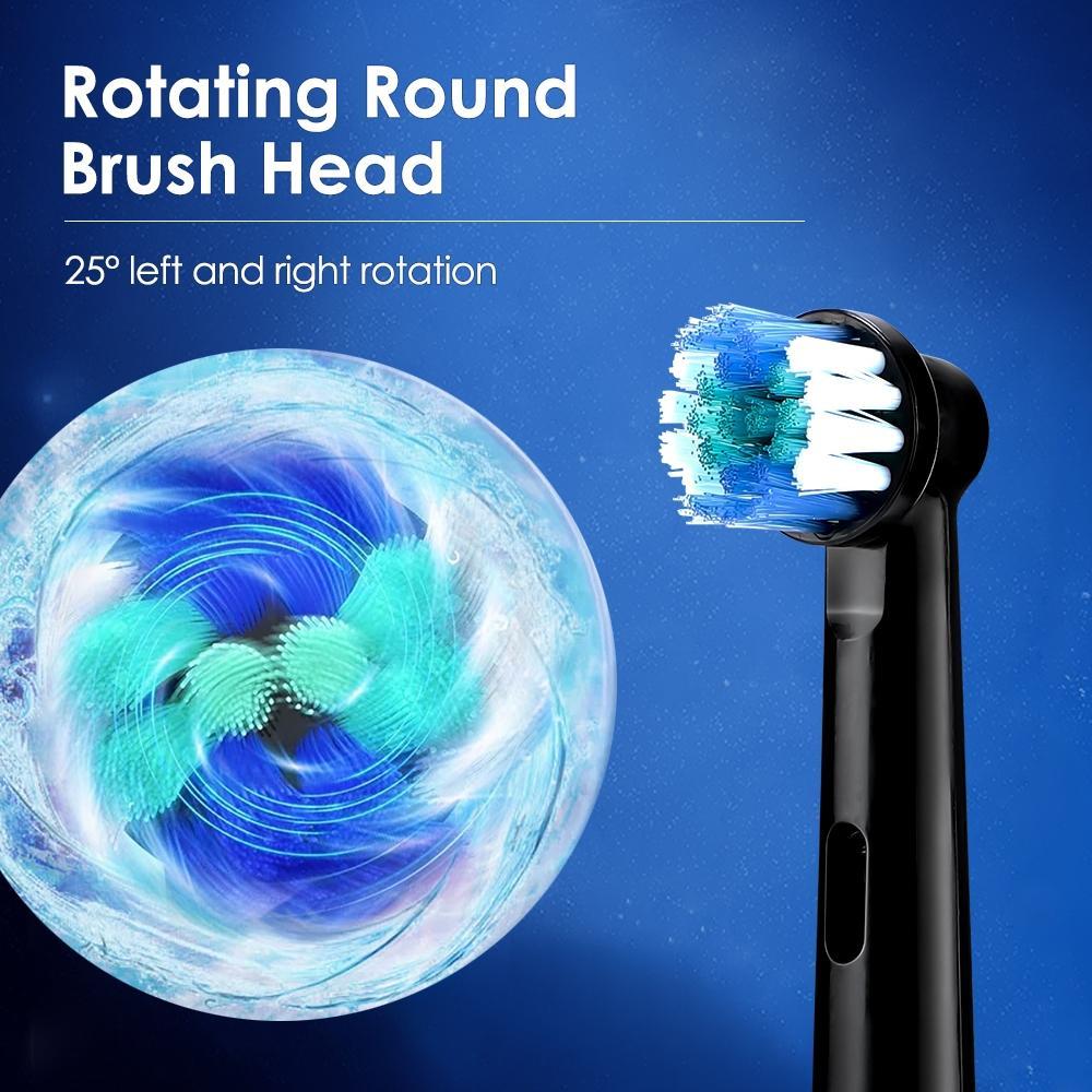 Rotating Sonic Electric Toothbrush with Multiple Modes, 8 Brush Heads, Deep Cleaning, Soft Multi-Layer Rotation, Ipx7 Waterproof